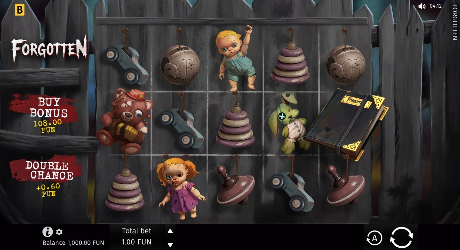 Forgotten Slot Gameplay