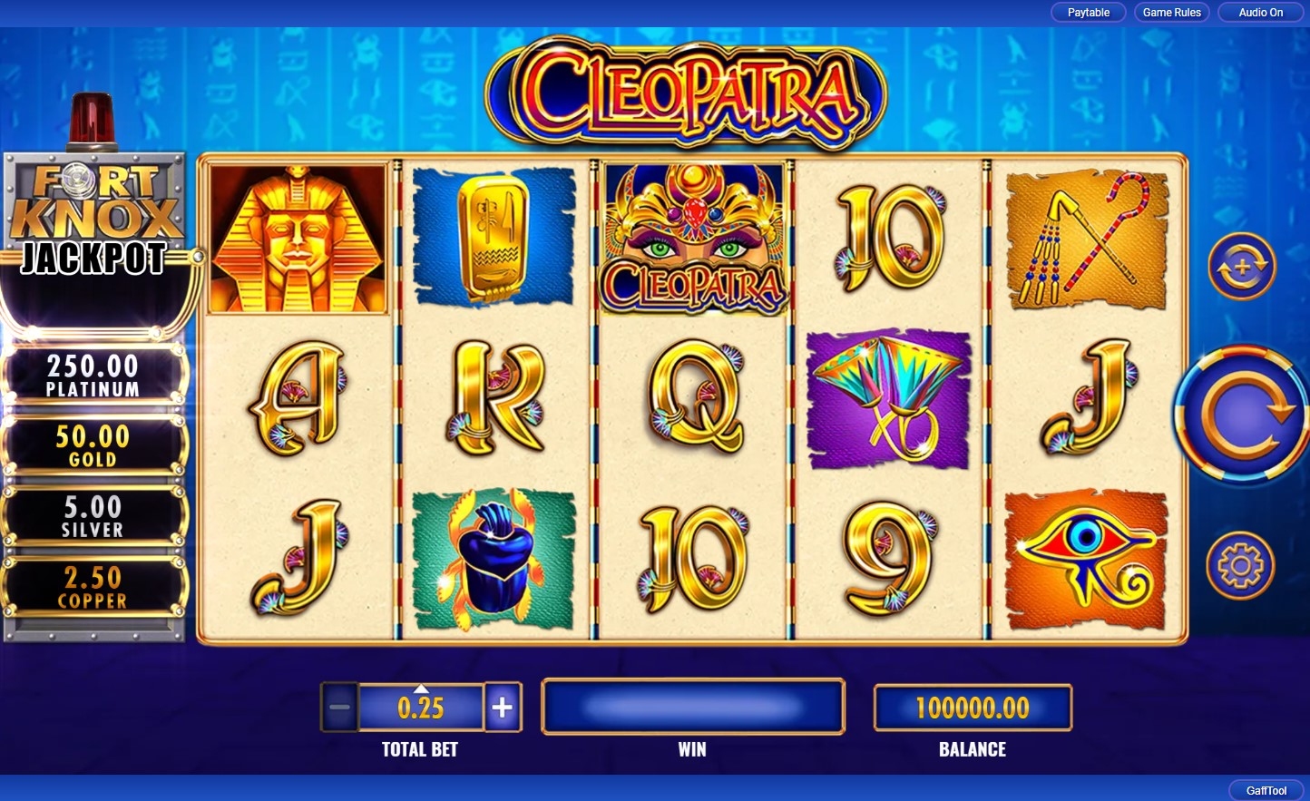 Fort Knox Cleopatra Slot Gameplay