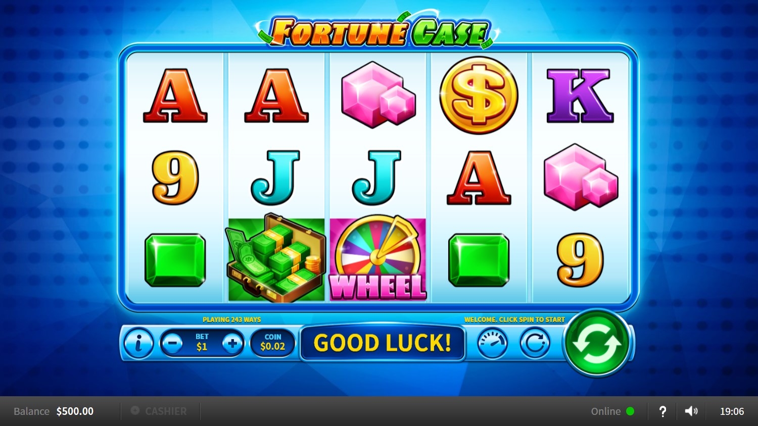 Fortune Case Slot Gameplay