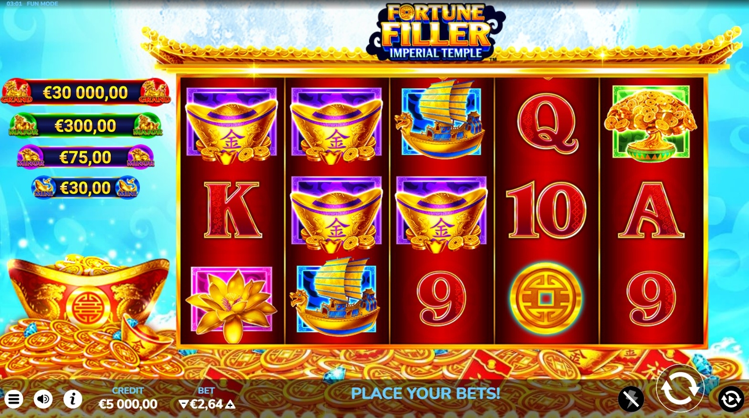 Fortune Filler Imperial Temple Slot Gameplay