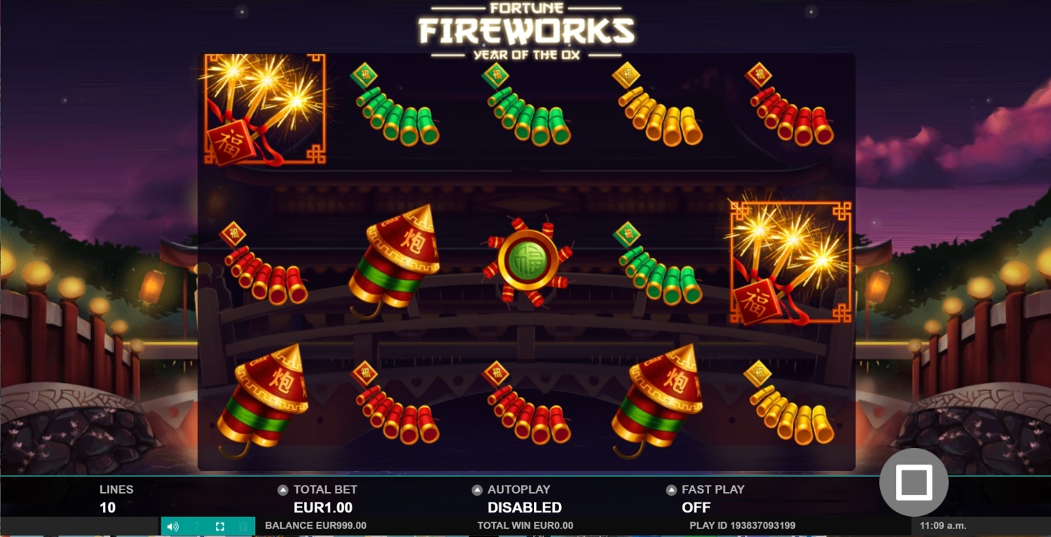 Fortune Fireworks Slot Gameplay