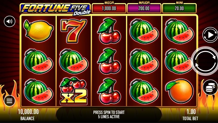 Fortune Five Double Slot Gameplay