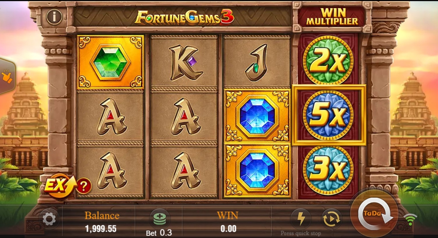 Fortune Gems 3 Slot Gameplay