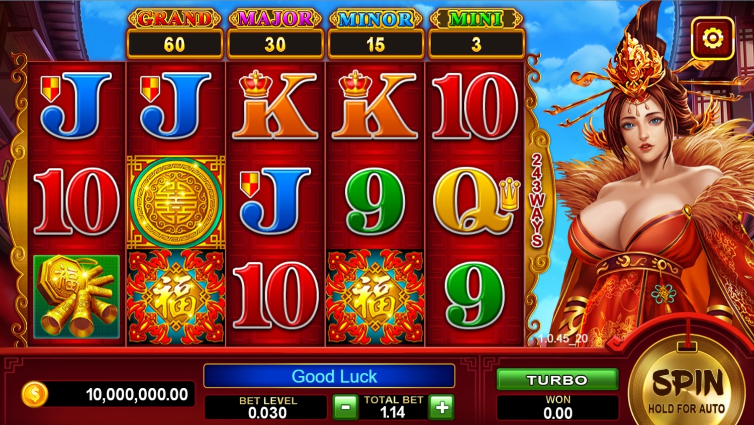 Fortune Goddess Slot Gameplay