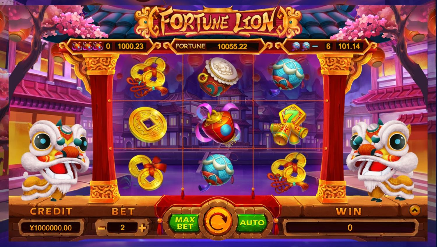 Fortune Lion Slot Gameplay