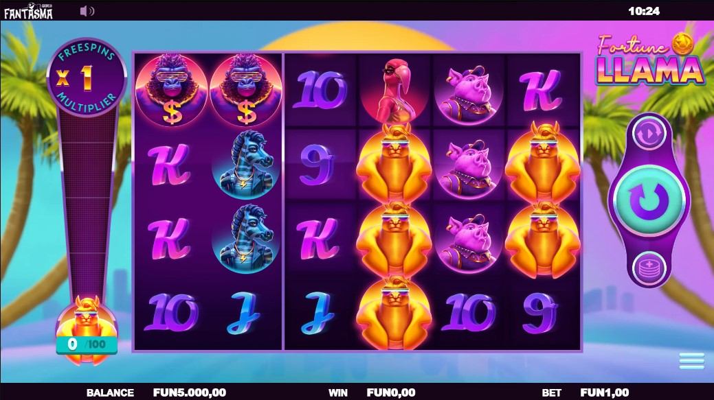 Fortune Llama Slot Gameplay