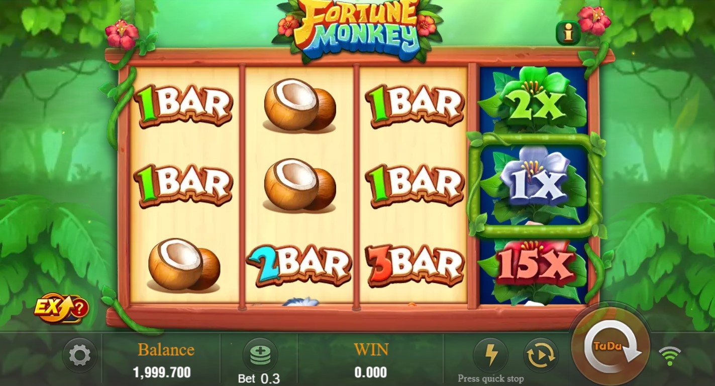 Fortune Monkey (TaDa Gaming) Slot Gameplay