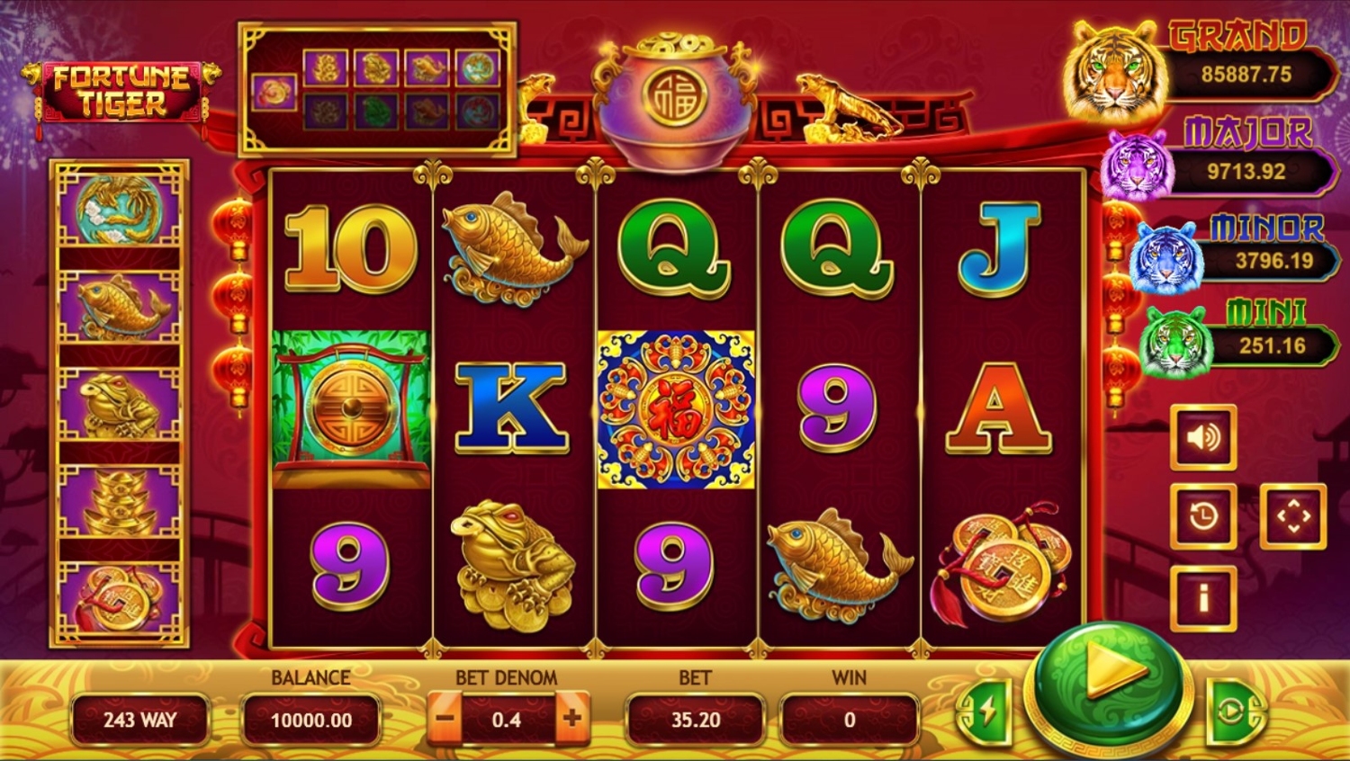 Fortune Tiger Slot Gameplay
