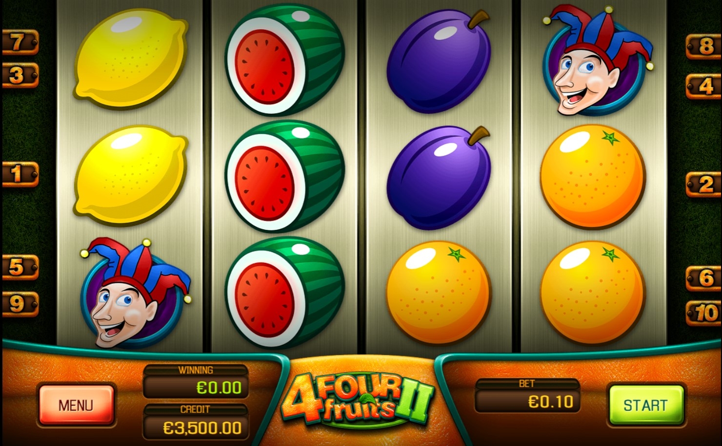Four Fruits II Slot Gameplay