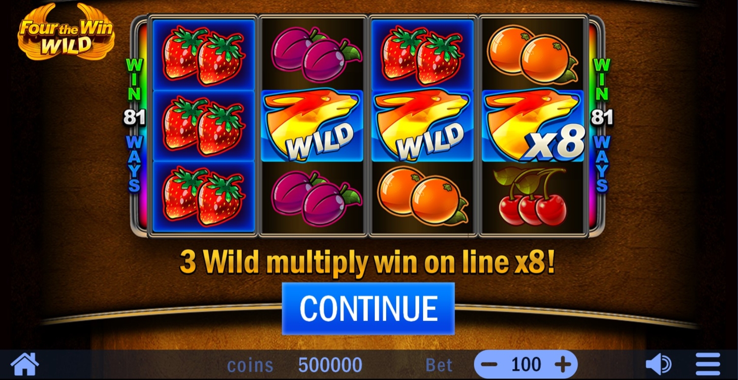 Four the Win Wild Slot Gameplay