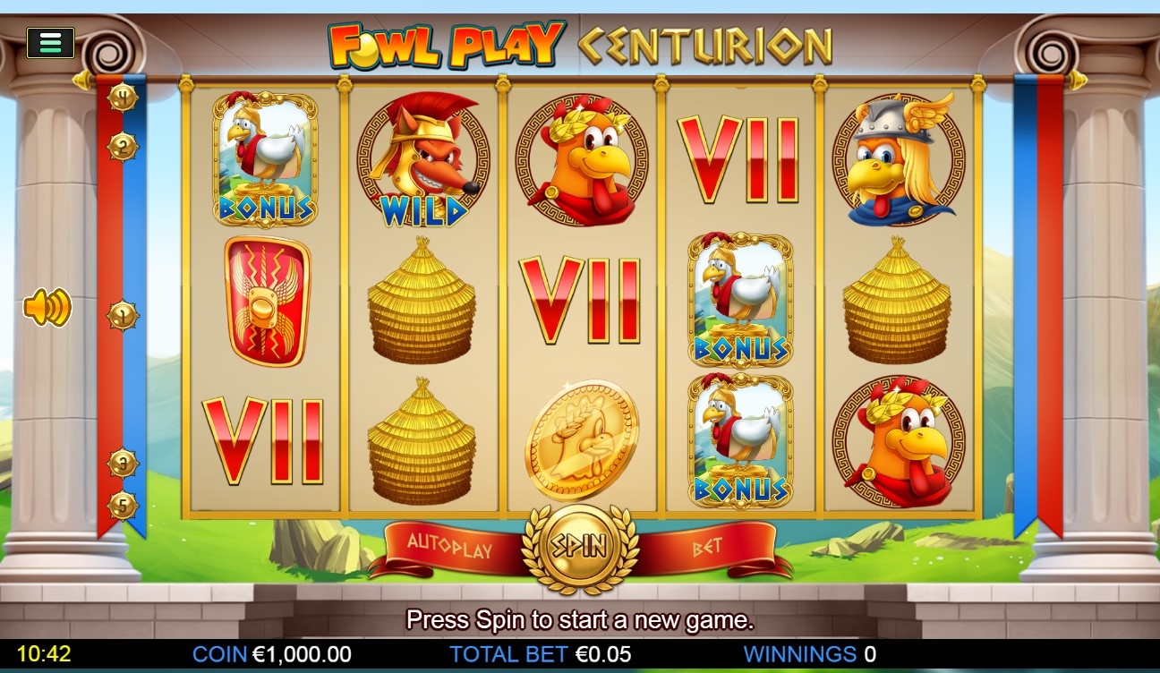 Fowl Play Centurion Slot Gameplay