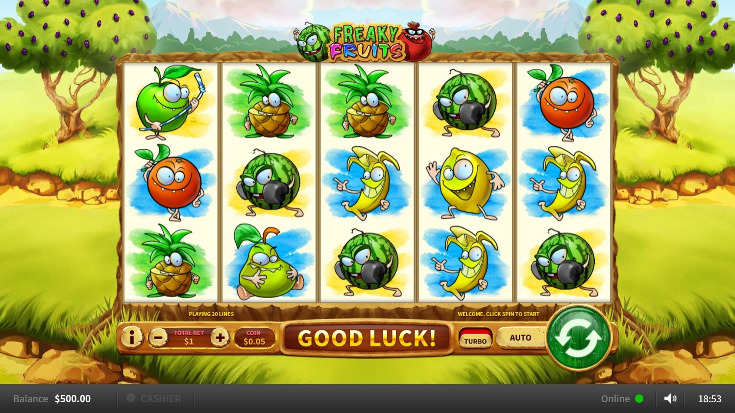 Freaky Fruits Slot Gameplay