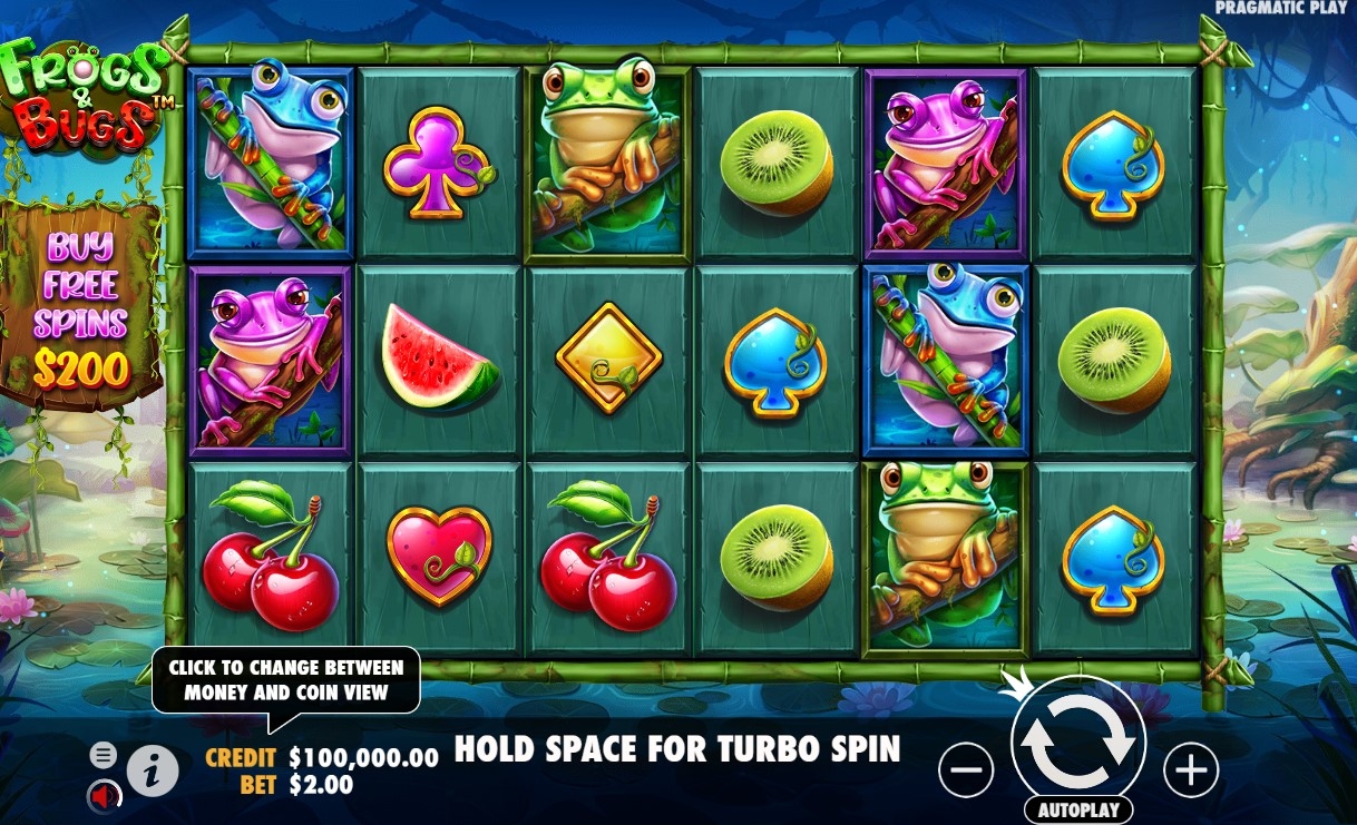 Frogs & Bugs Slot Gameplay
