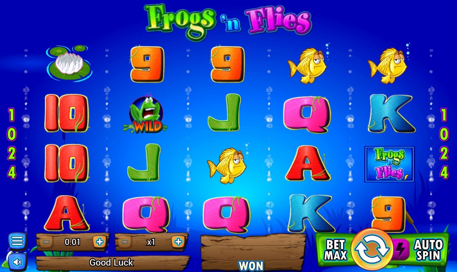 Frogs 'n Flies Slot Gameplay