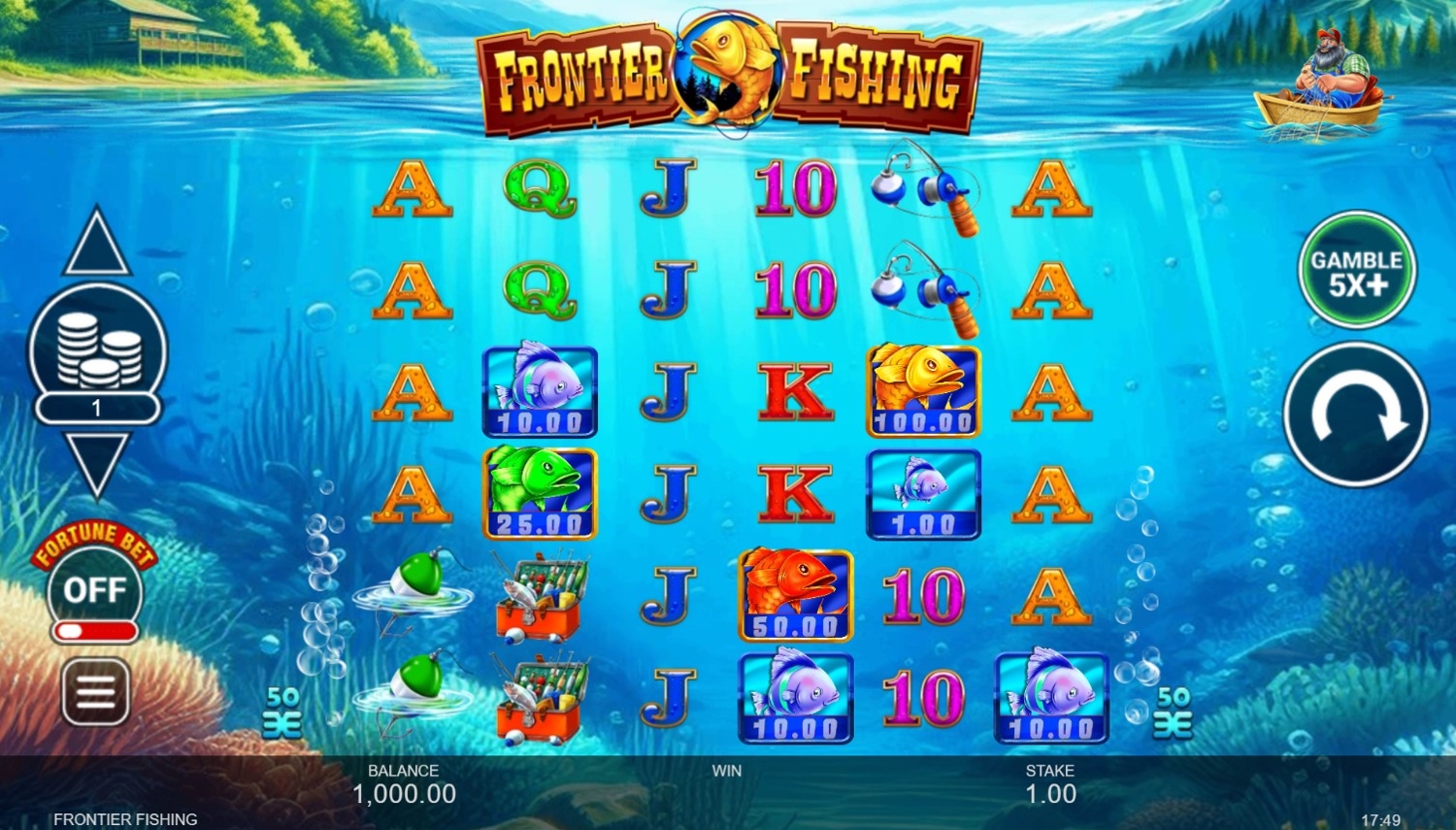 Frontier Fishing Slot Gameplay