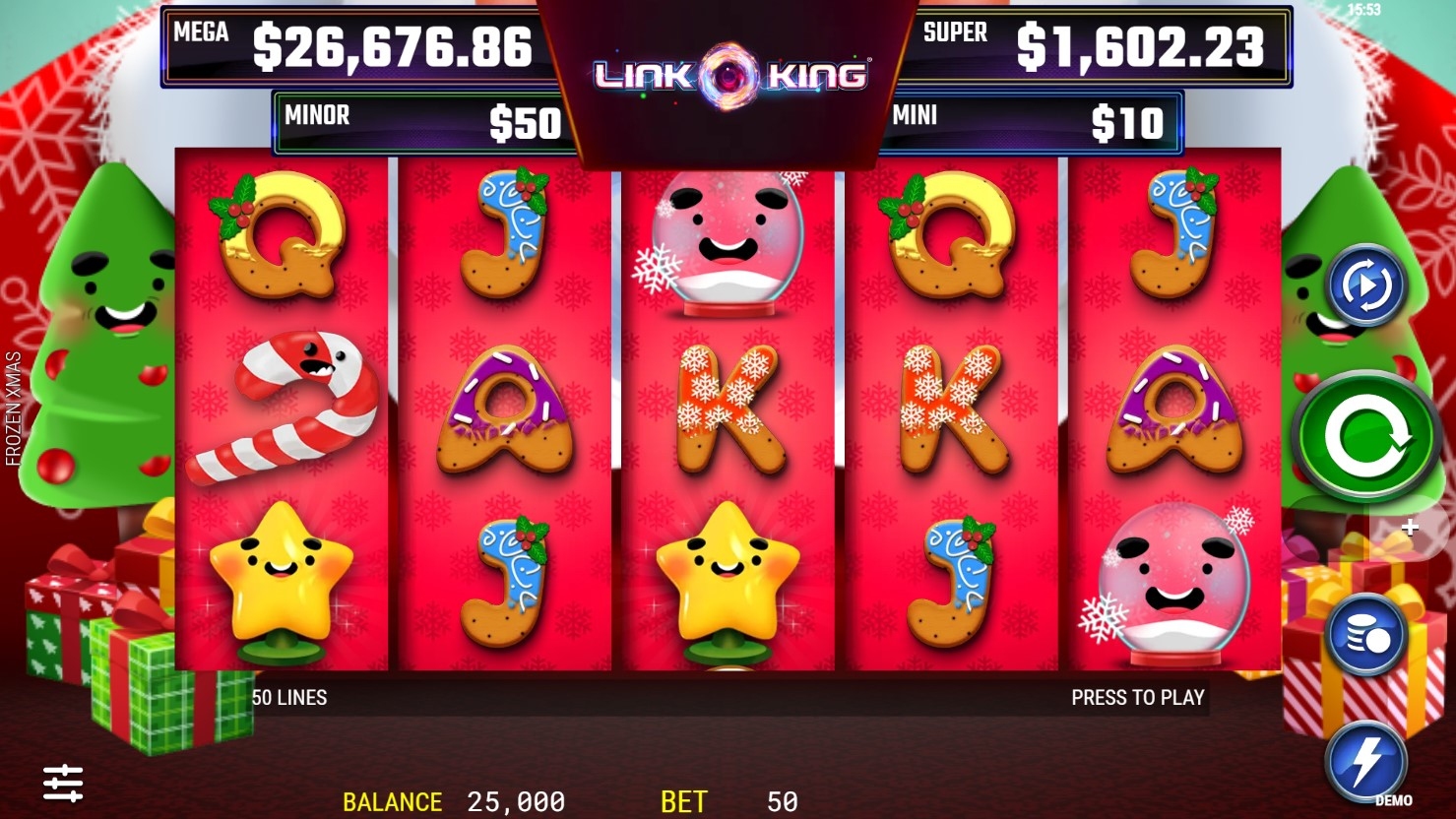 Frozen Xmas Slot Gameplay