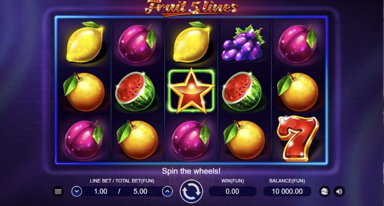 Fruit 5 Lines Slot Gameplay