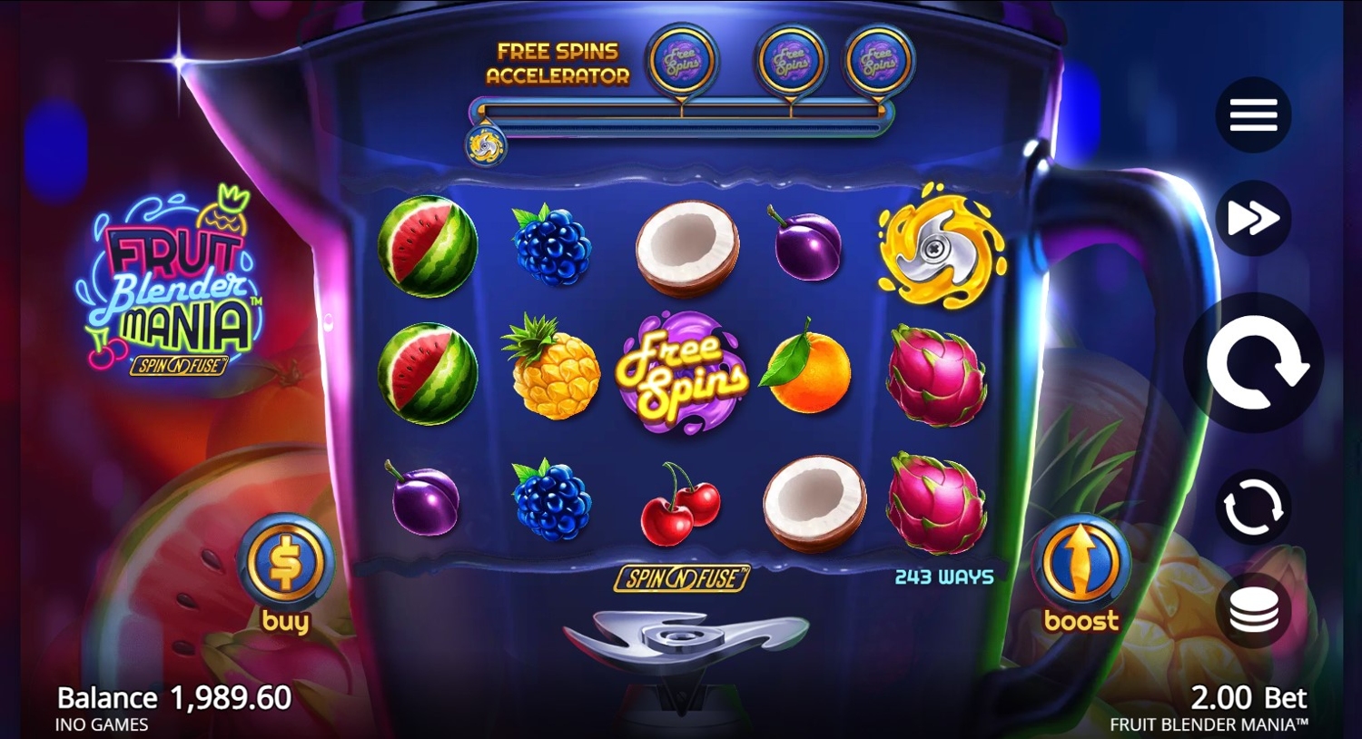 Fruit Blender Mania Slot Gameplay
