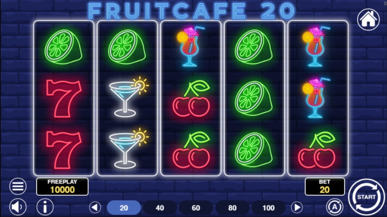 Fruit Cafe 20 Slot Gameplay