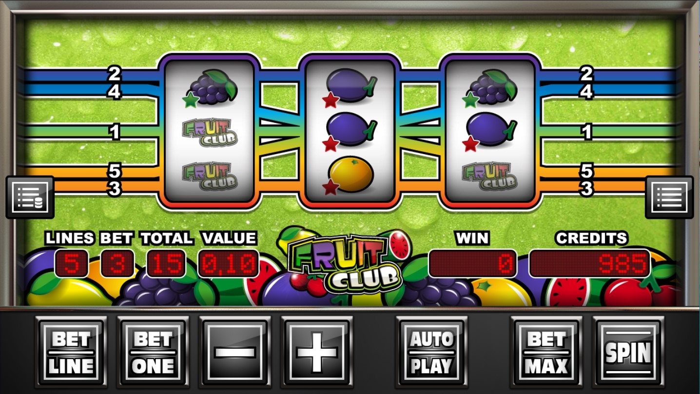 Fruit Club Slot Gameplay