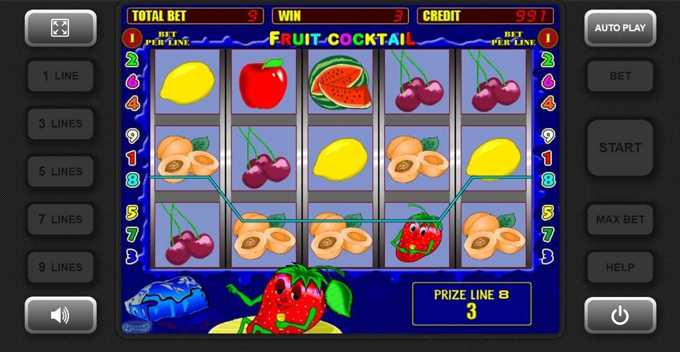 Fruit Cocktail Slot Gameplay