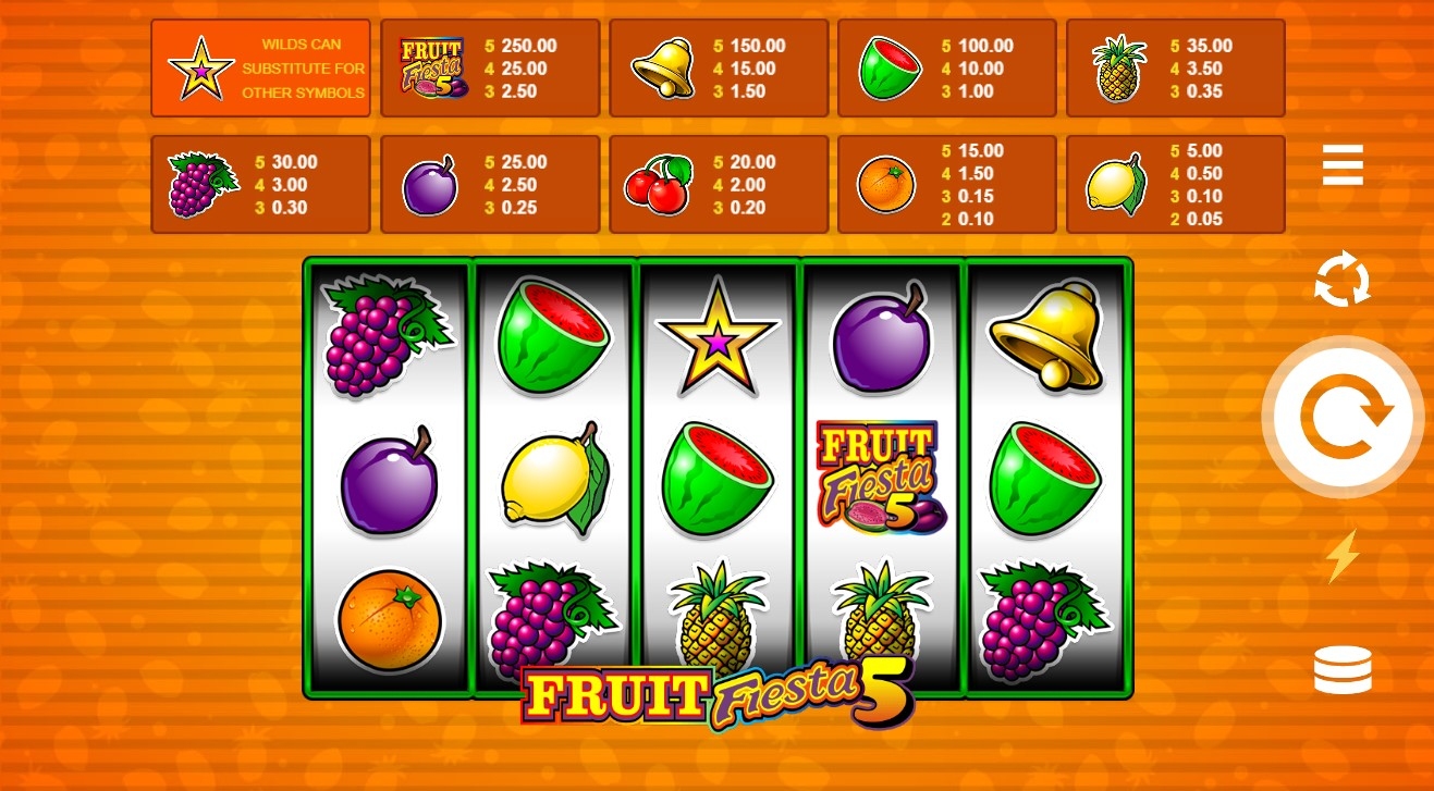Fruit Fiesta 5-Line Slot Gameplay