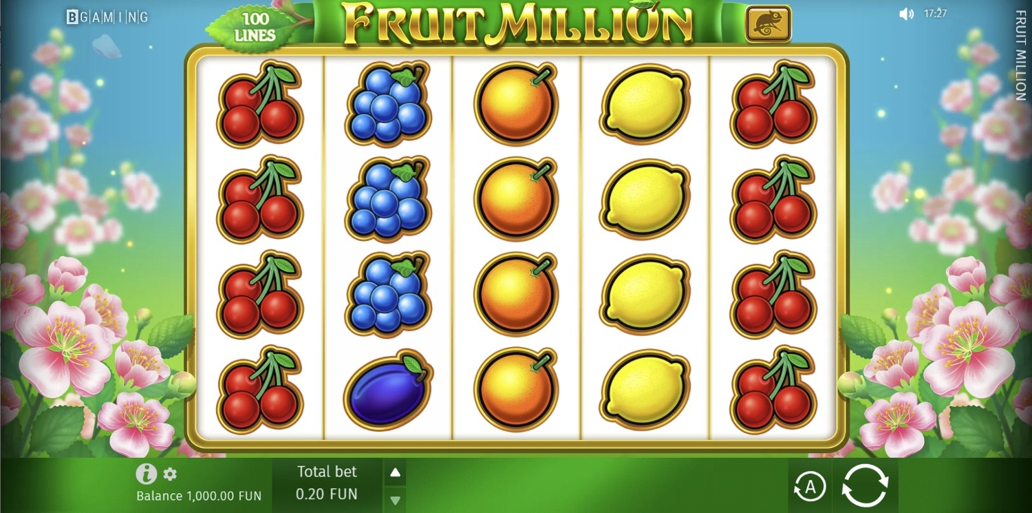 Fruit Million Slot Gameplay