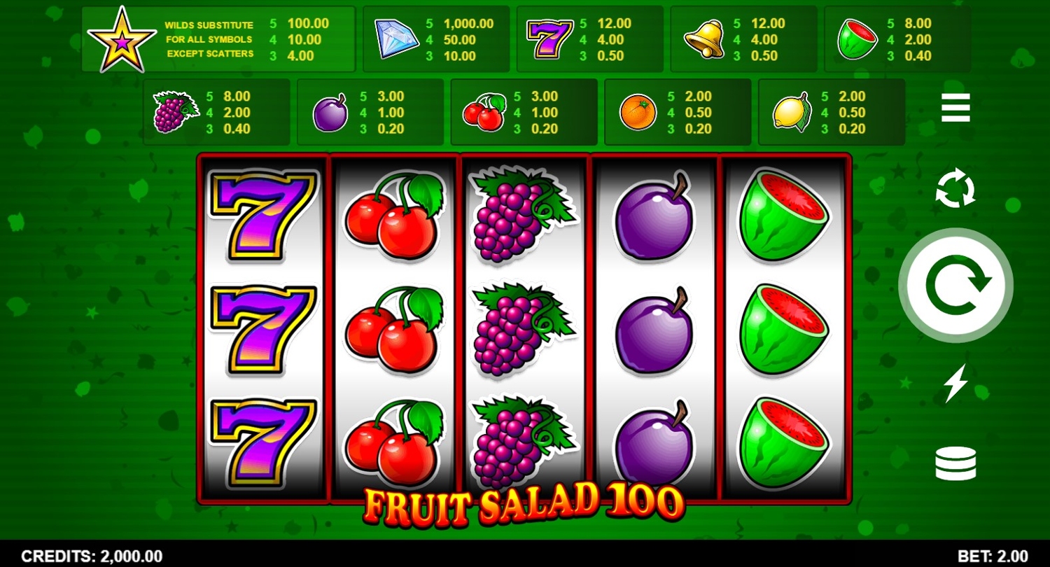 Fruit Salad 100 Slot Gameplay