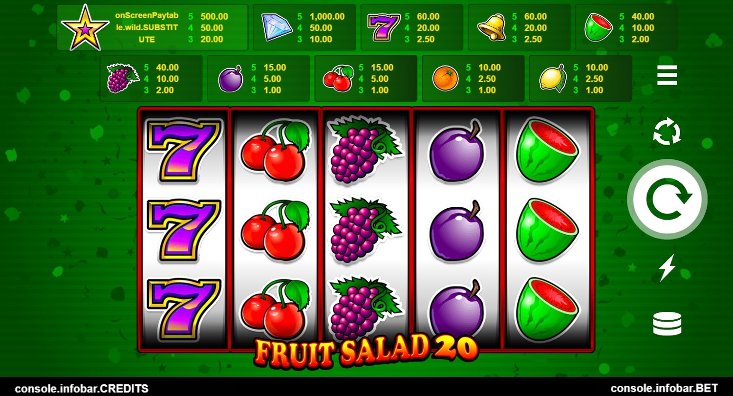 Fruit Salad 20 Slot Gameplay