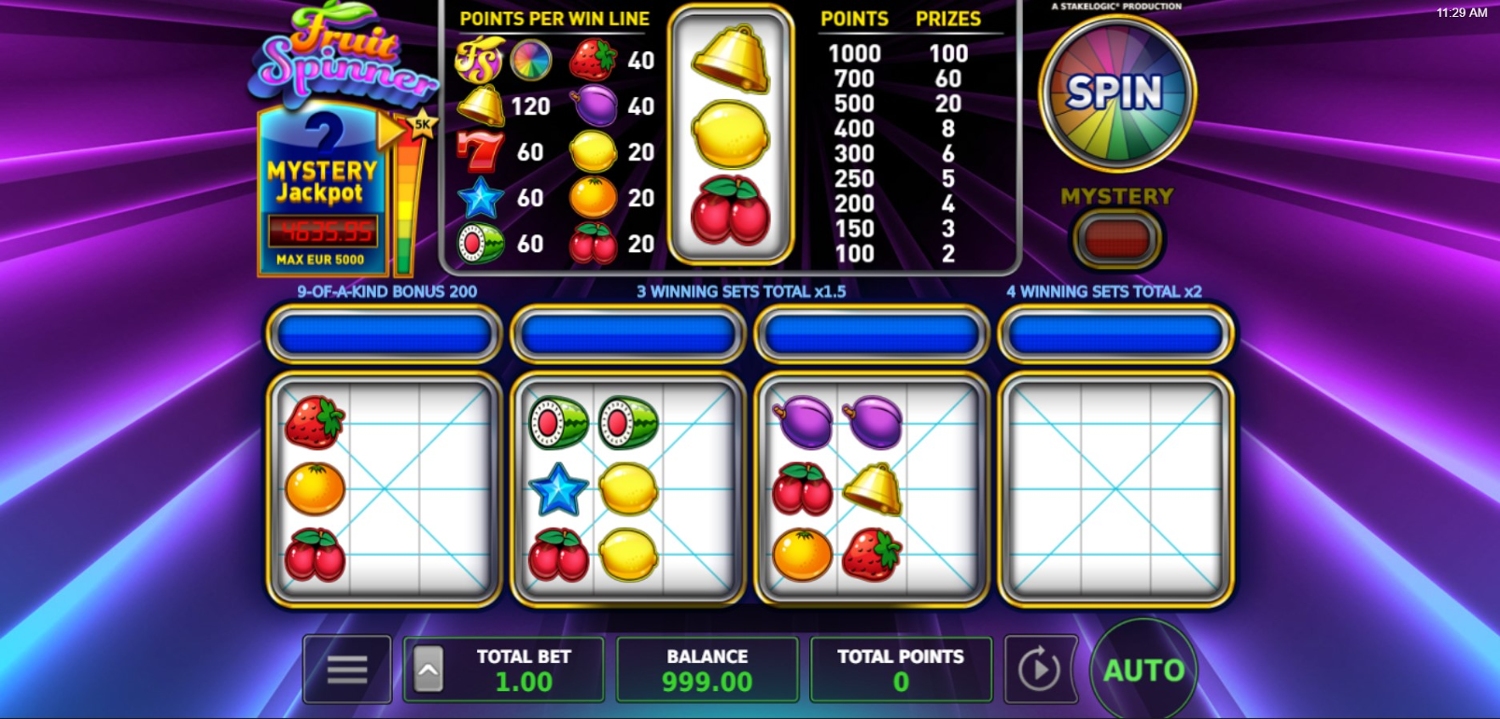 Fruit Spinner Slot Gameplay