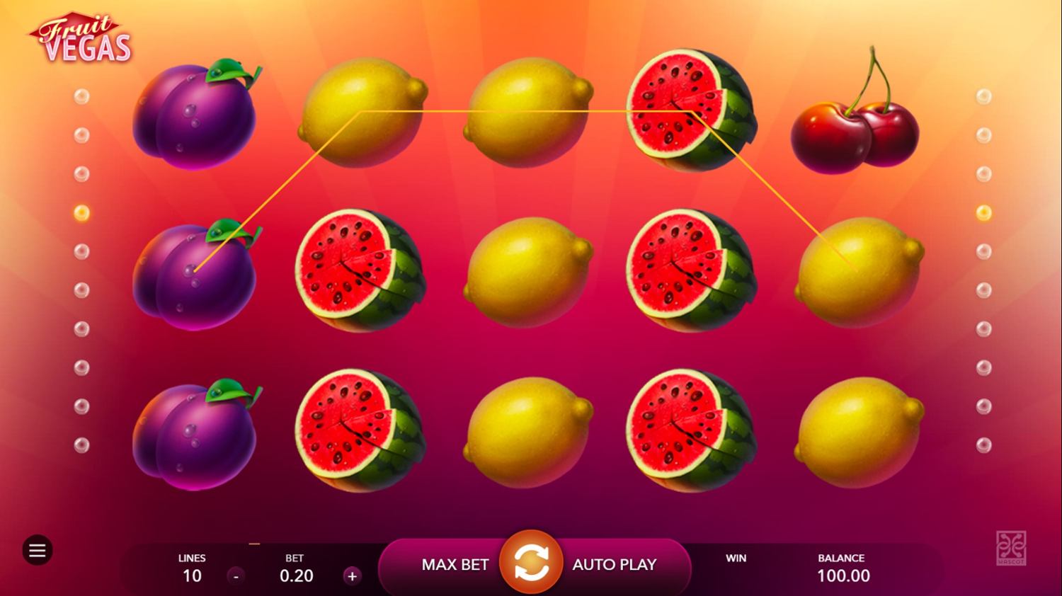 Fruit Vegas Slot Gameplay