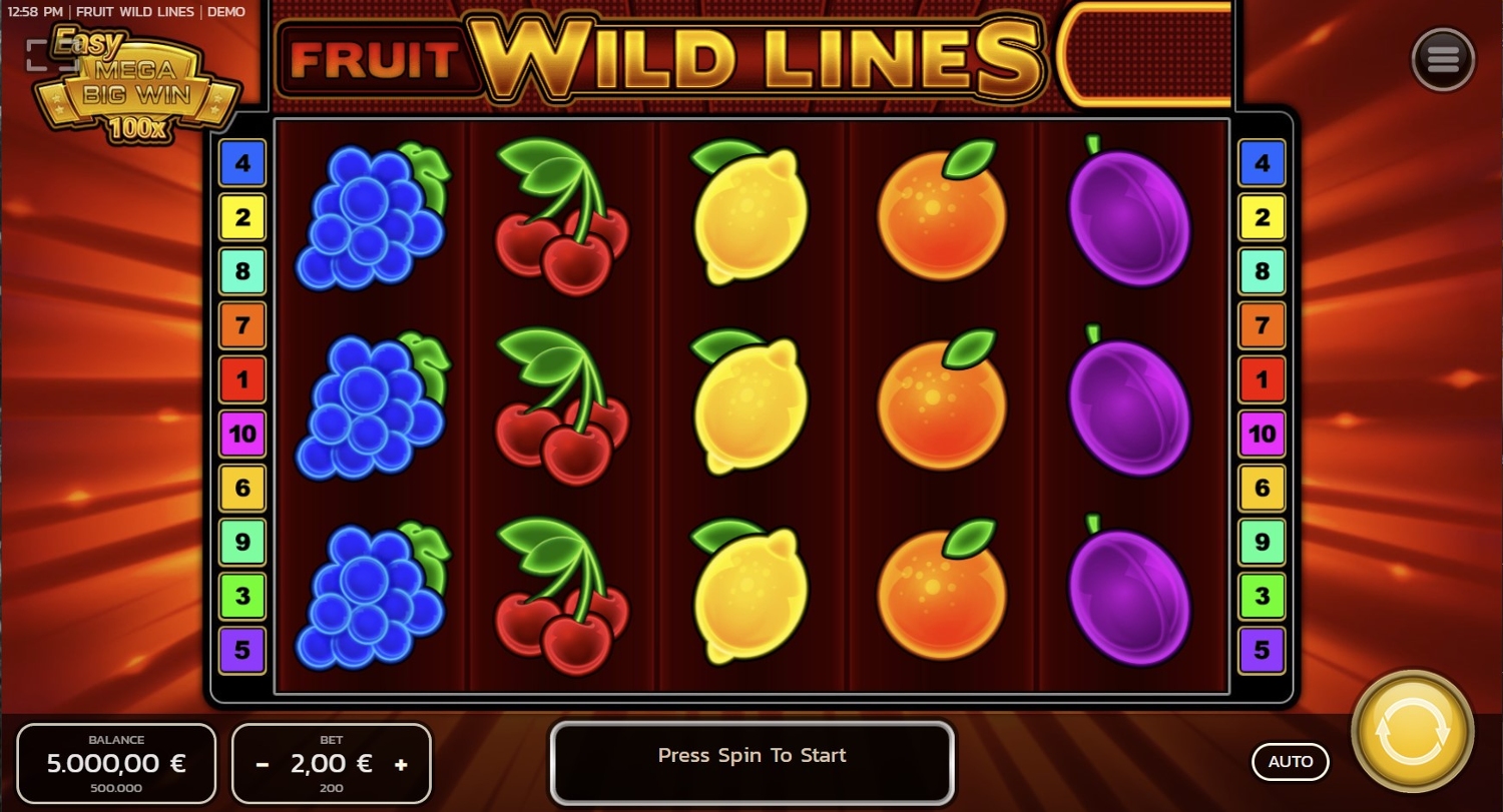 Fruit Wild Lines Slot Gameplay