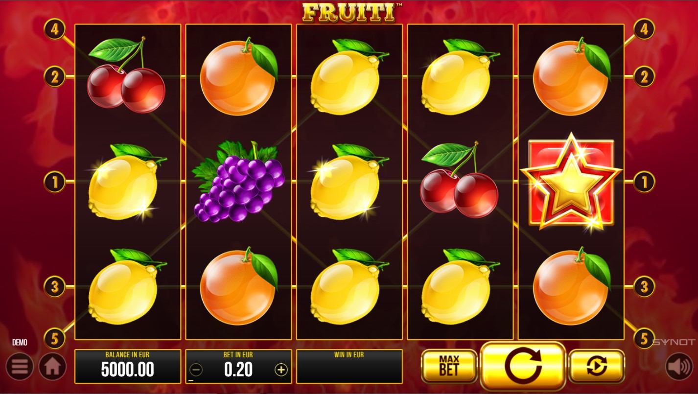 Fruiti Slot Gameplay