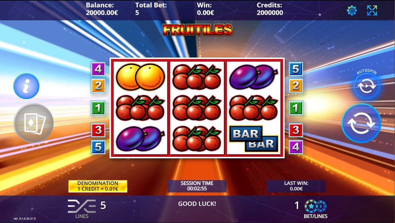 Fruitles Slot Gameplay