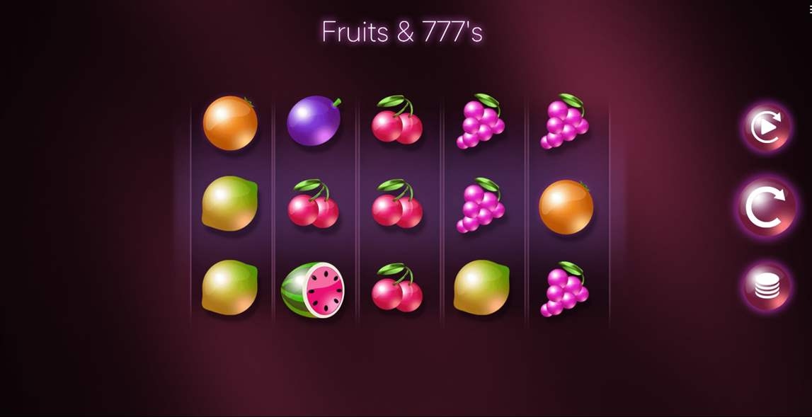 Fruits & 777's Slot Gameplay