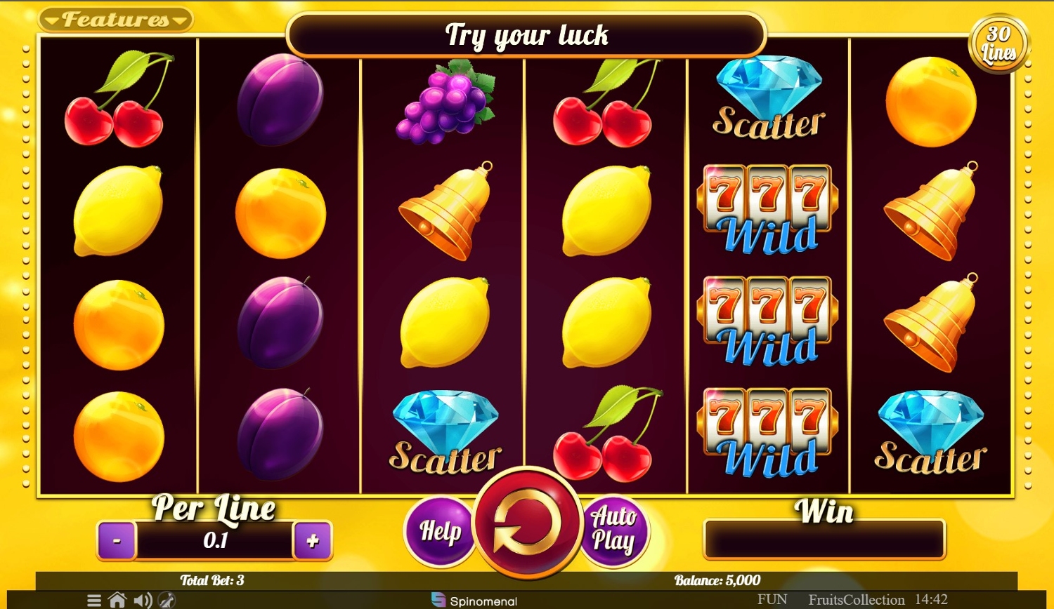 Fruits Collection 30 Lines Slot Gameplay
