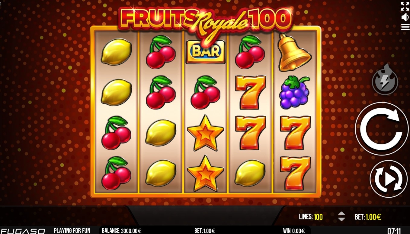 Fruits Royale 100 Slot Gameplay