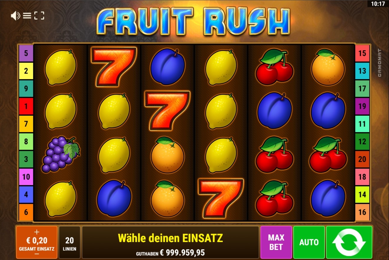 Fruits Rush Slot Gameplay