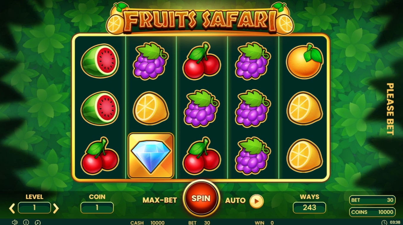 Fruits Safari Slot Gameplay