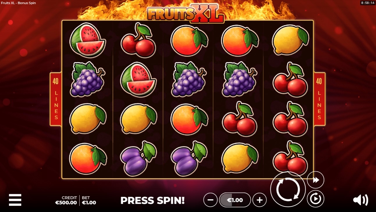 Fruits XL Bonus Spin Slot Gameplay