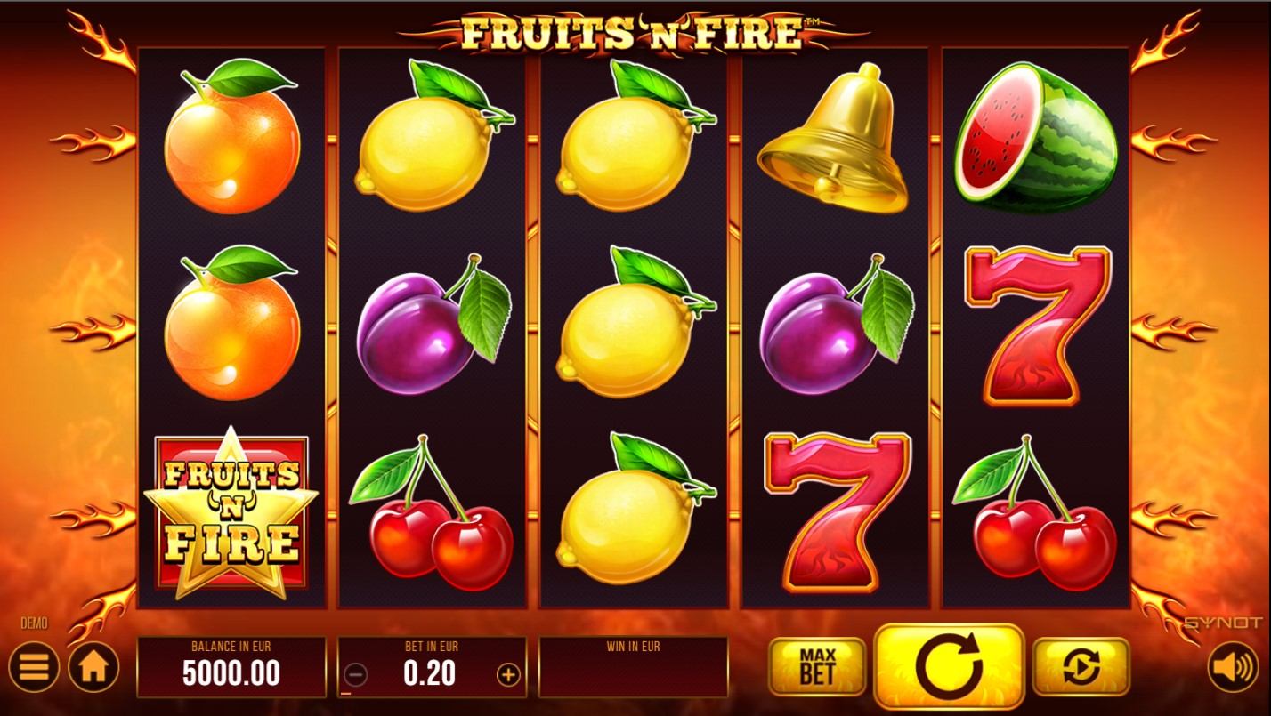 Fruits n Fire Slot Gameplay