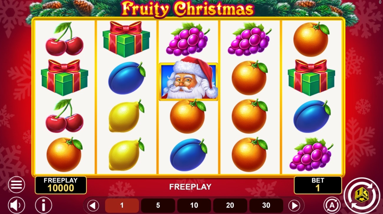 Fruity Christmas Slot Gameplay