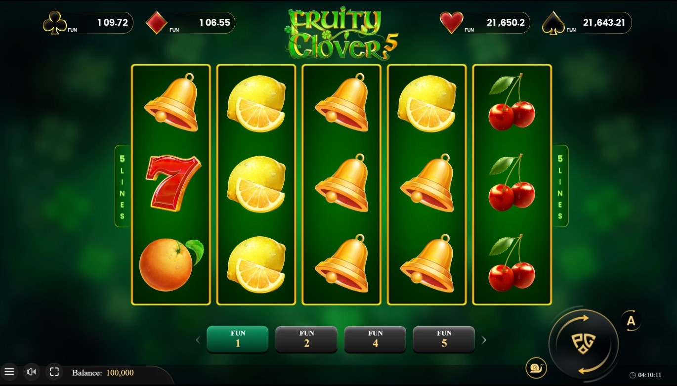 Fruity Clover 5 Slot Gameplay