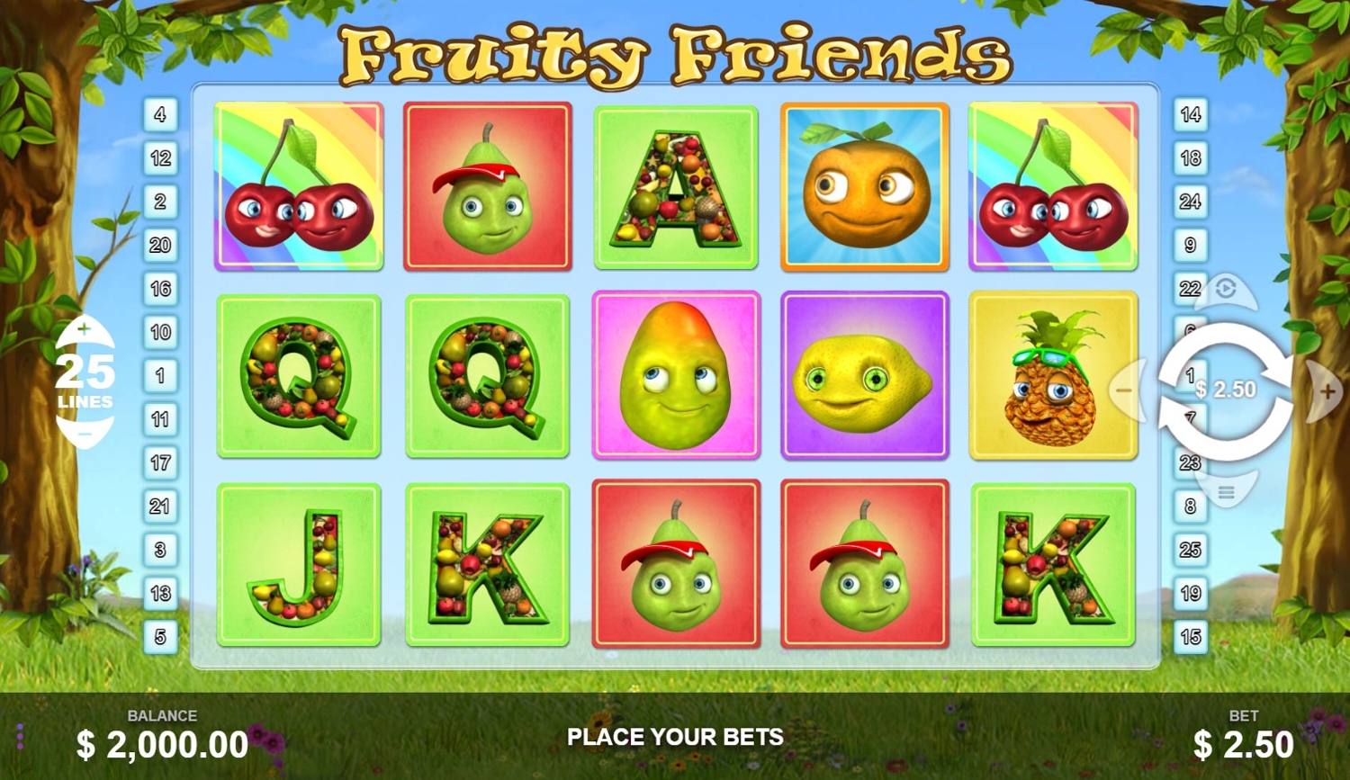 Fruity Friends Slot Gameplay