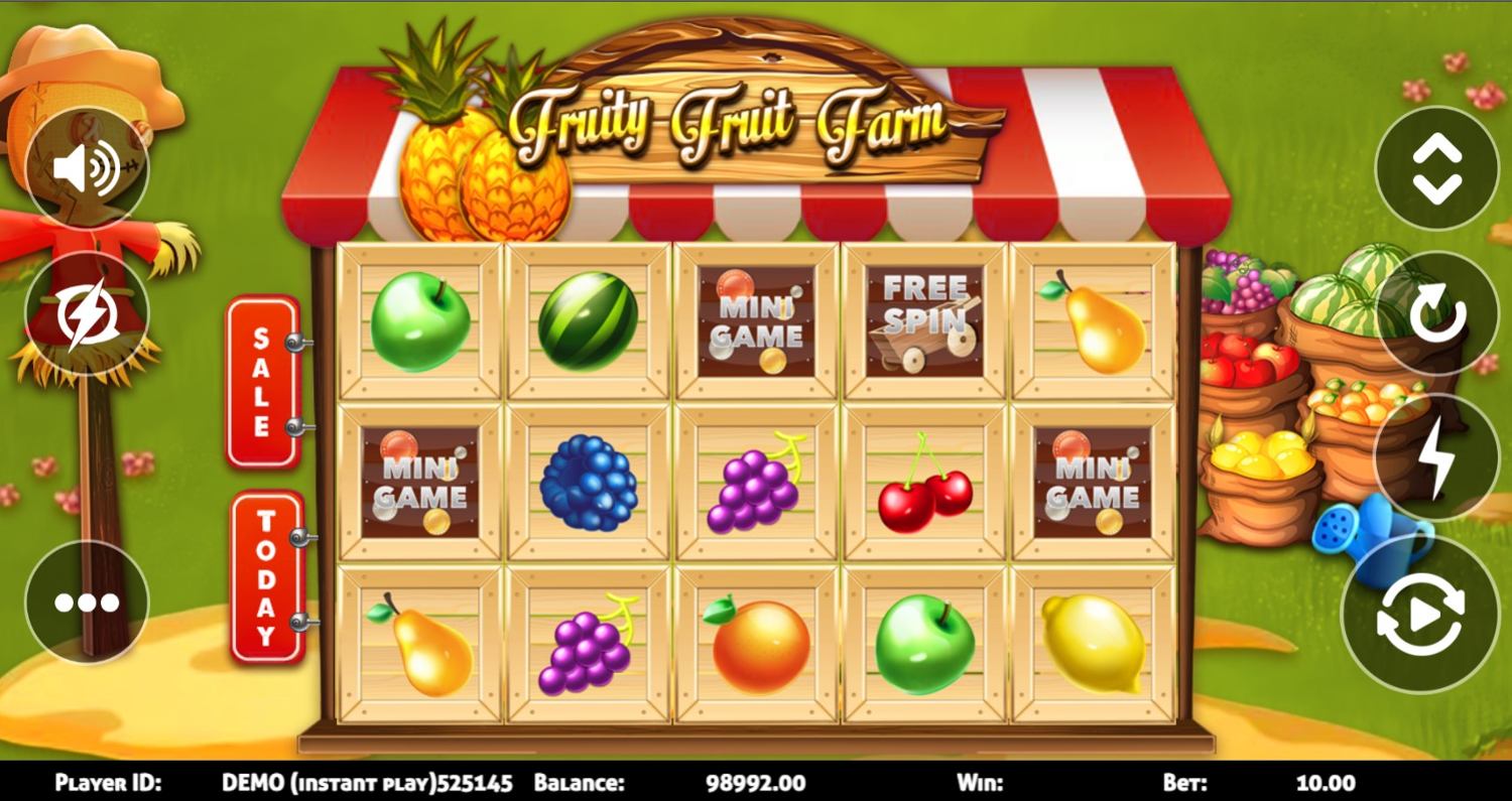 Fruity Fruit Farm Slot Gameplay