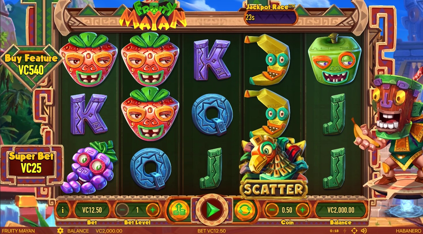 Fruity Mayan Slot Gameplay