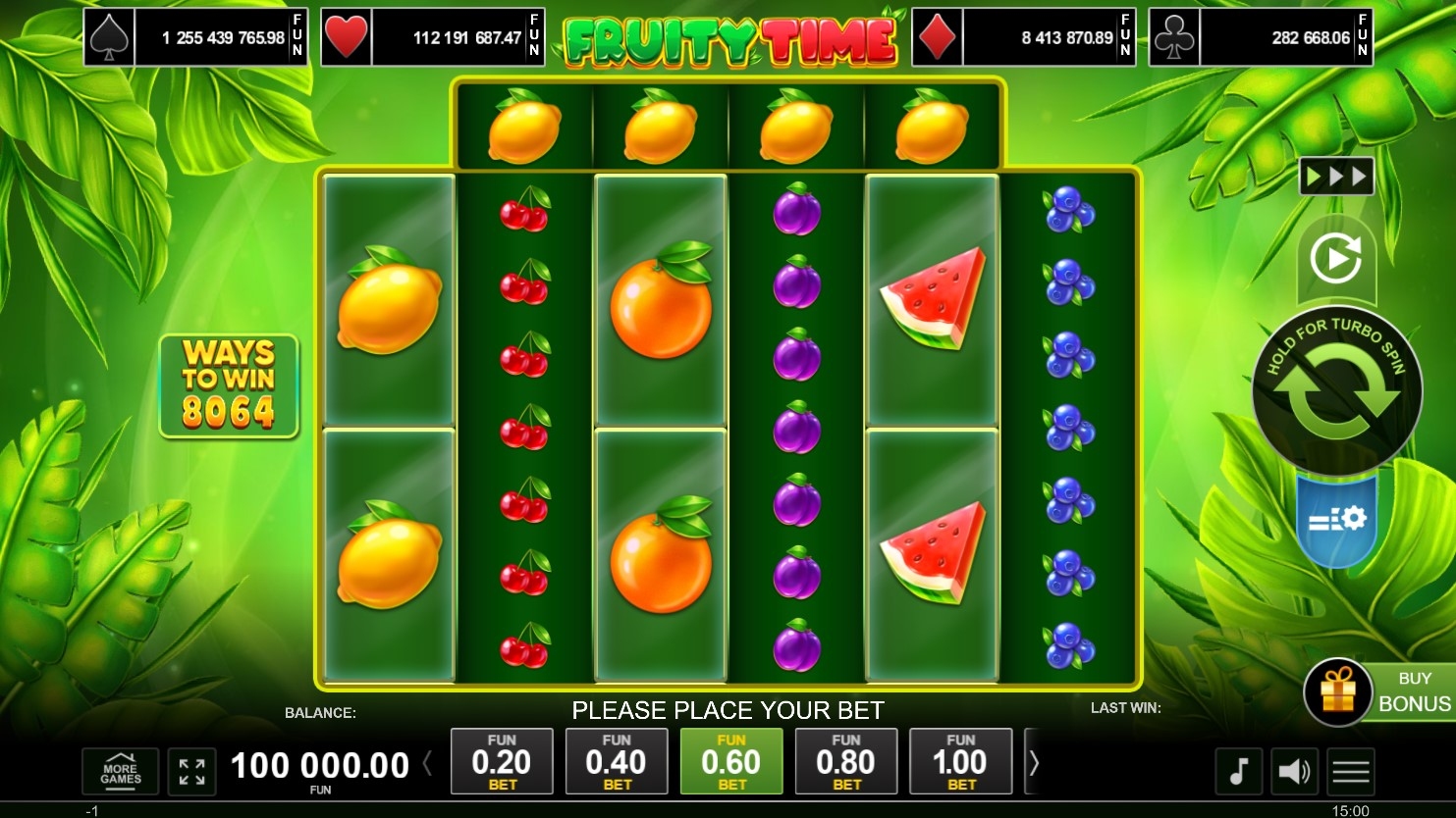 Fruity Time Slot Gameplay