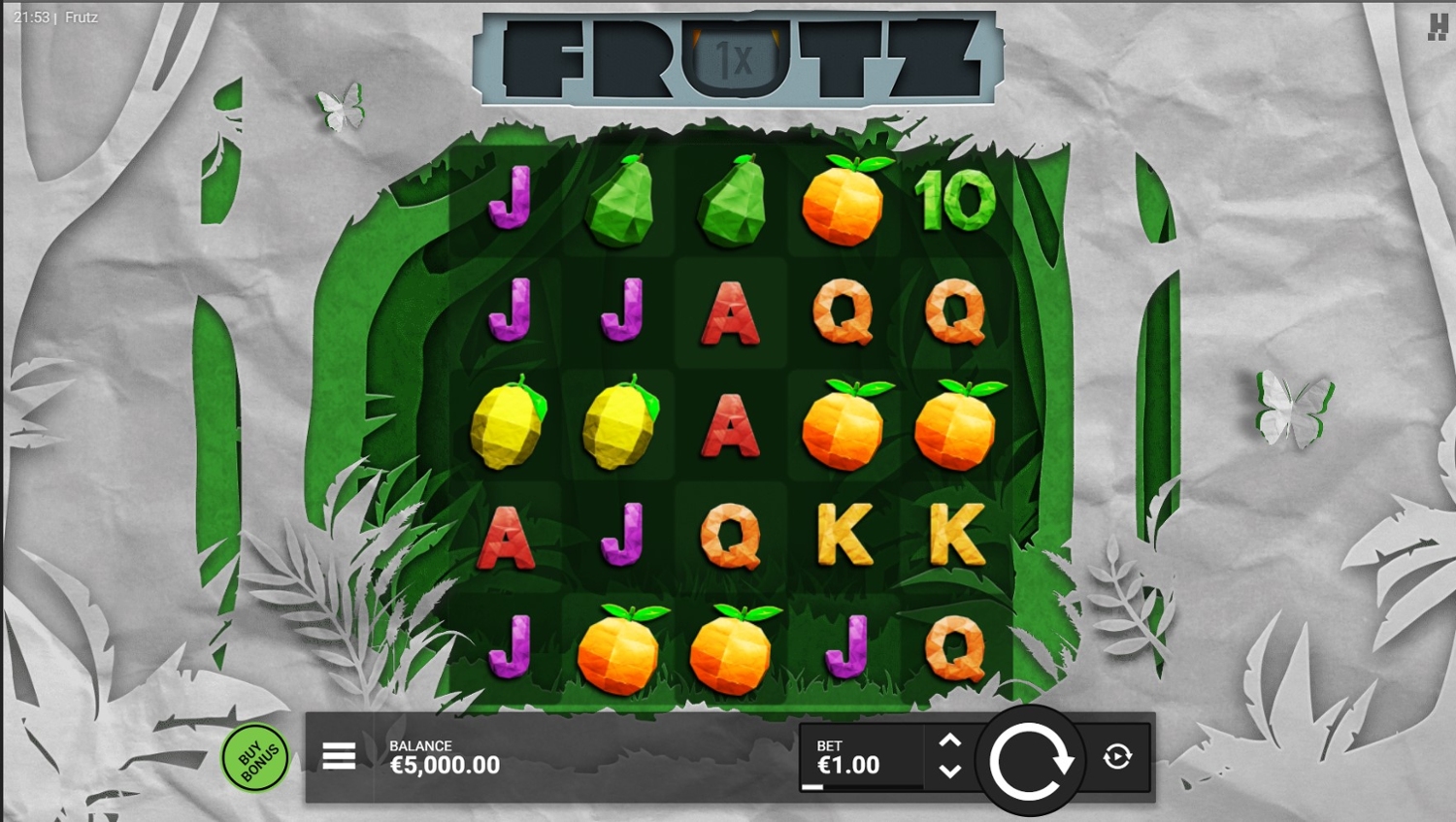 Frutz Slot Gameplay
