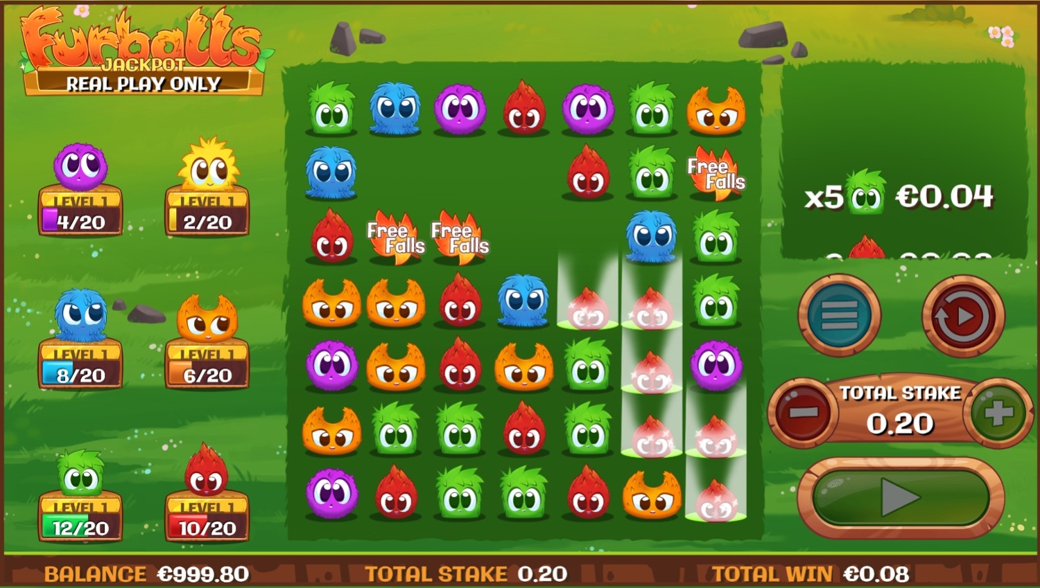 Furballs Slot Gameplay