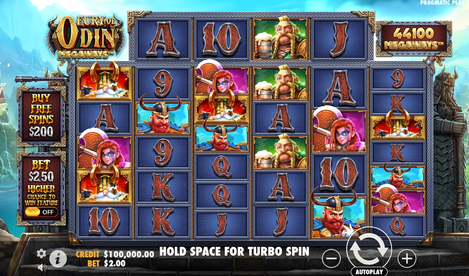 Fury of Odin Megaways Slot Gameplay